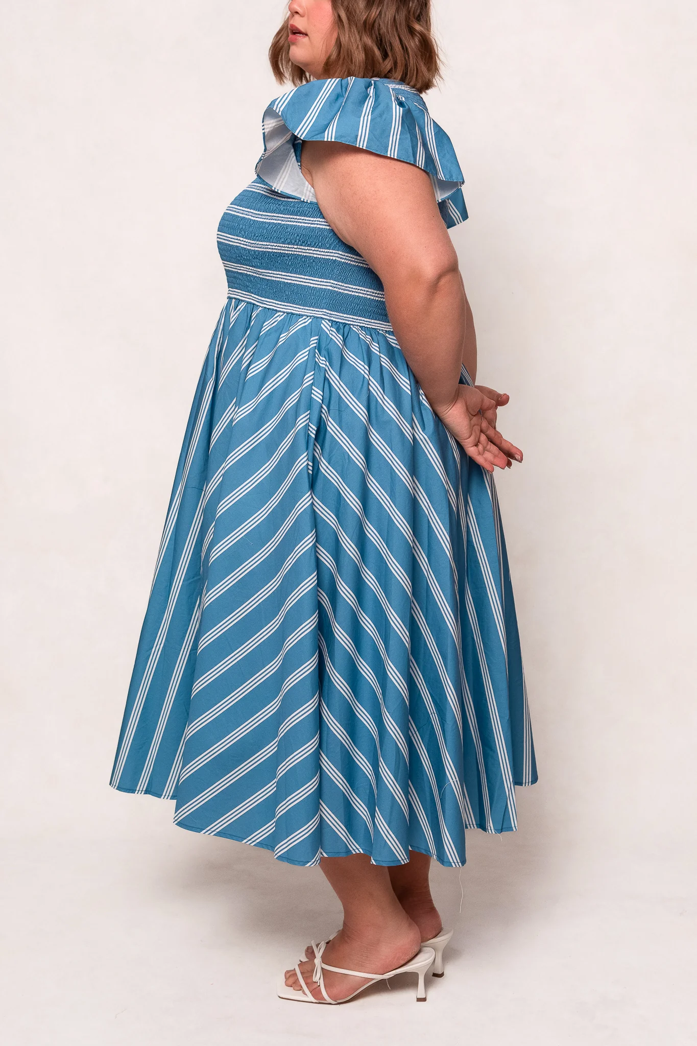 Adelaide Dress in Blue - Image 6