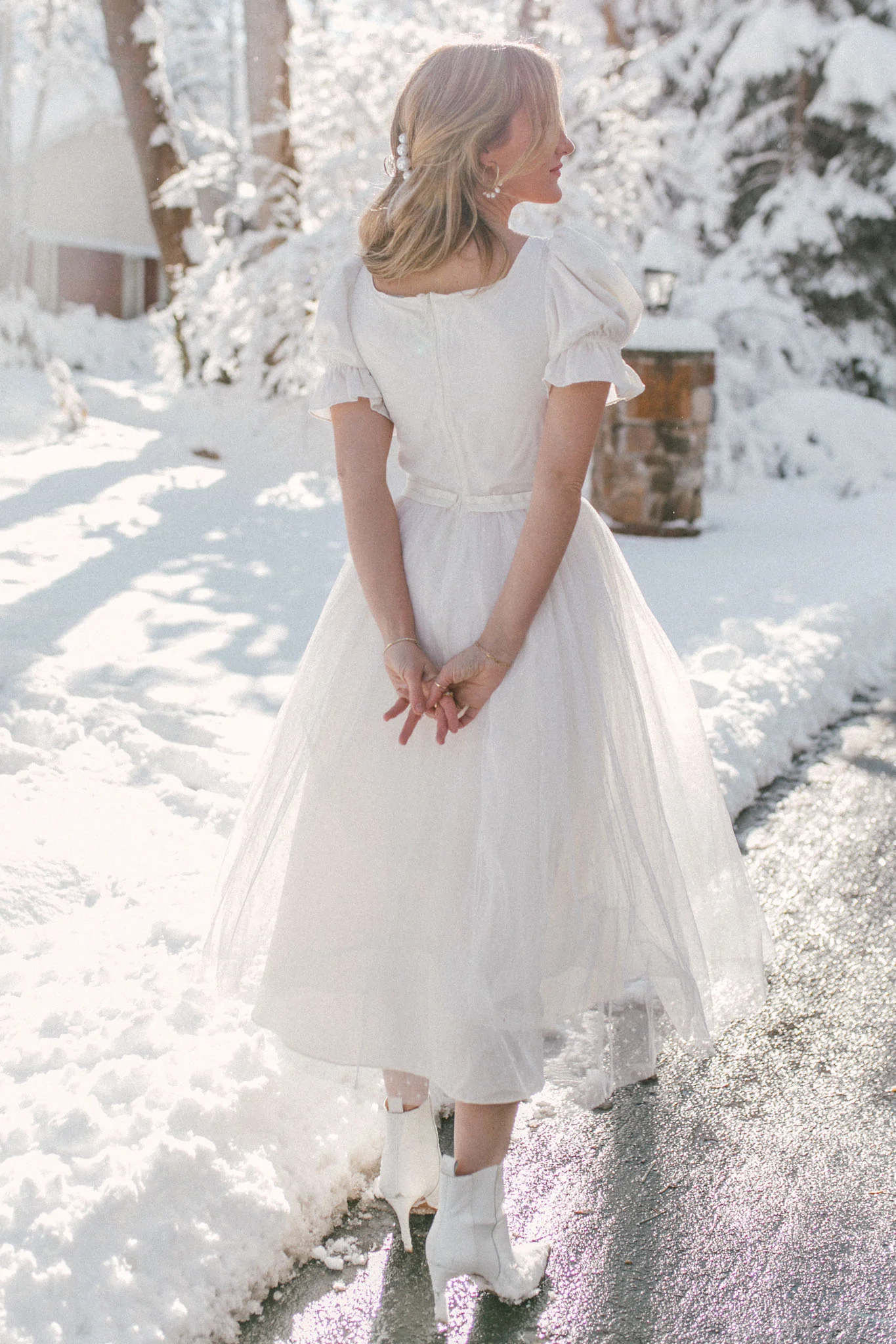 Ballerina Dress in White - Image 5