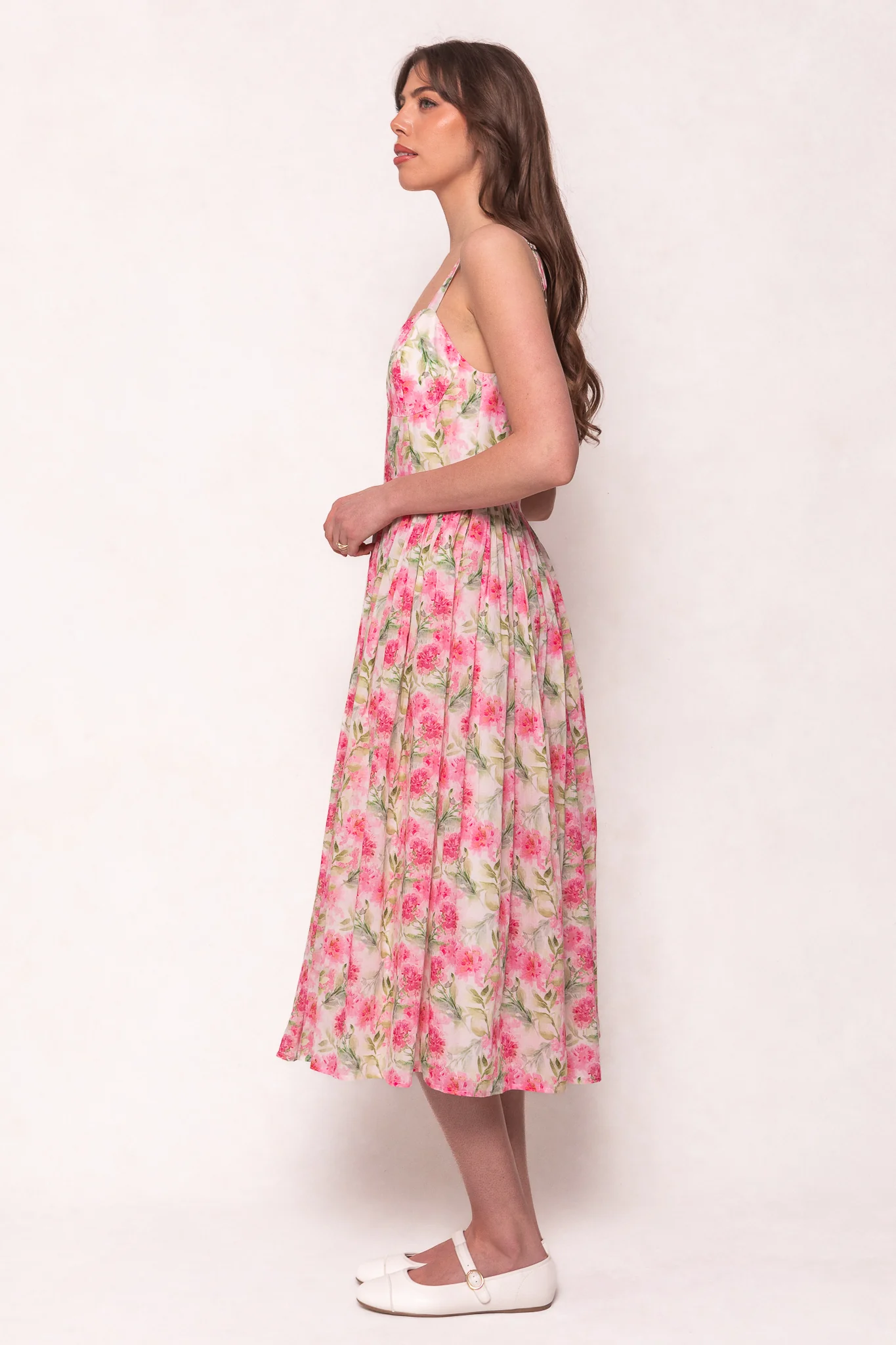 Ballerina Tank Dress in Pink Floral - Image 4