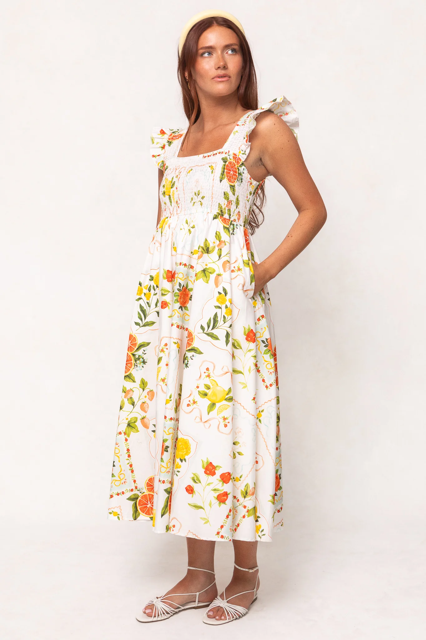 Camilla Dress in Citrus - Image 5