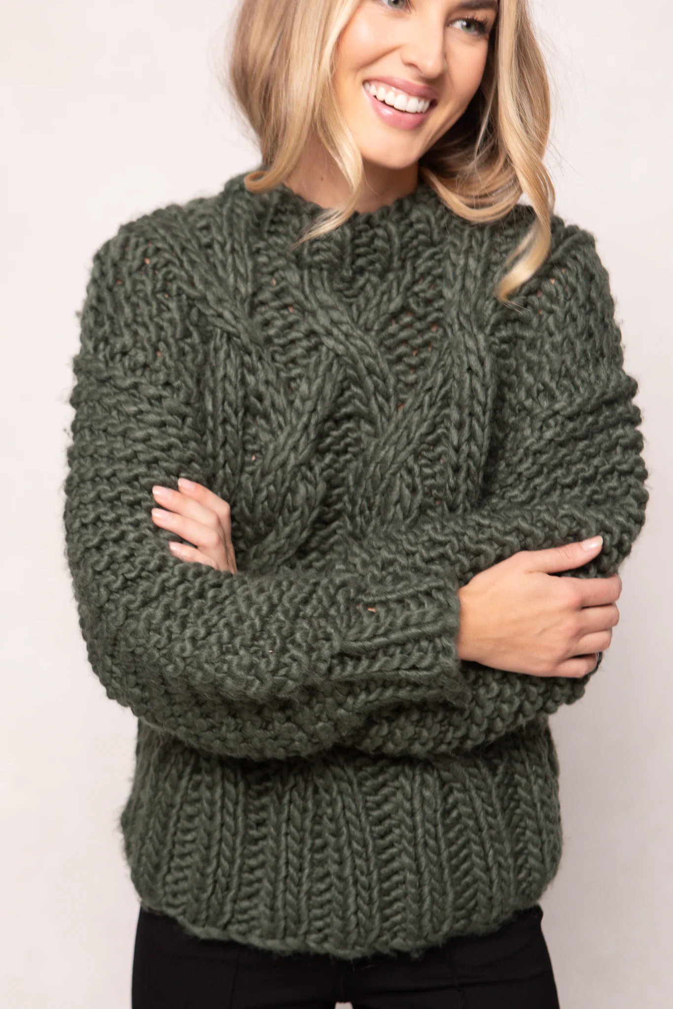 Erica Sweater in Emerald - Image 6