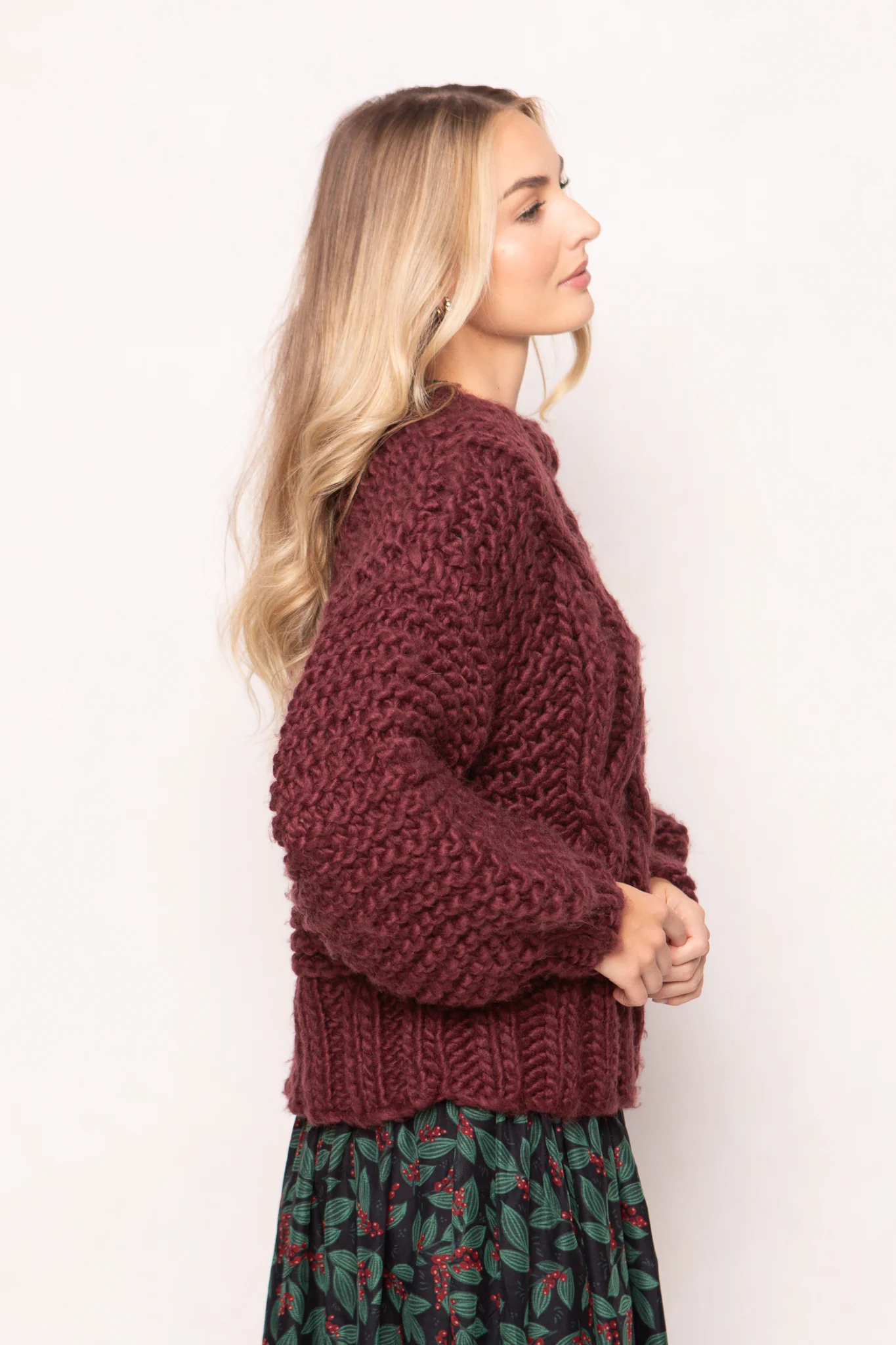 Erica Sweater in Raisin - Image 4