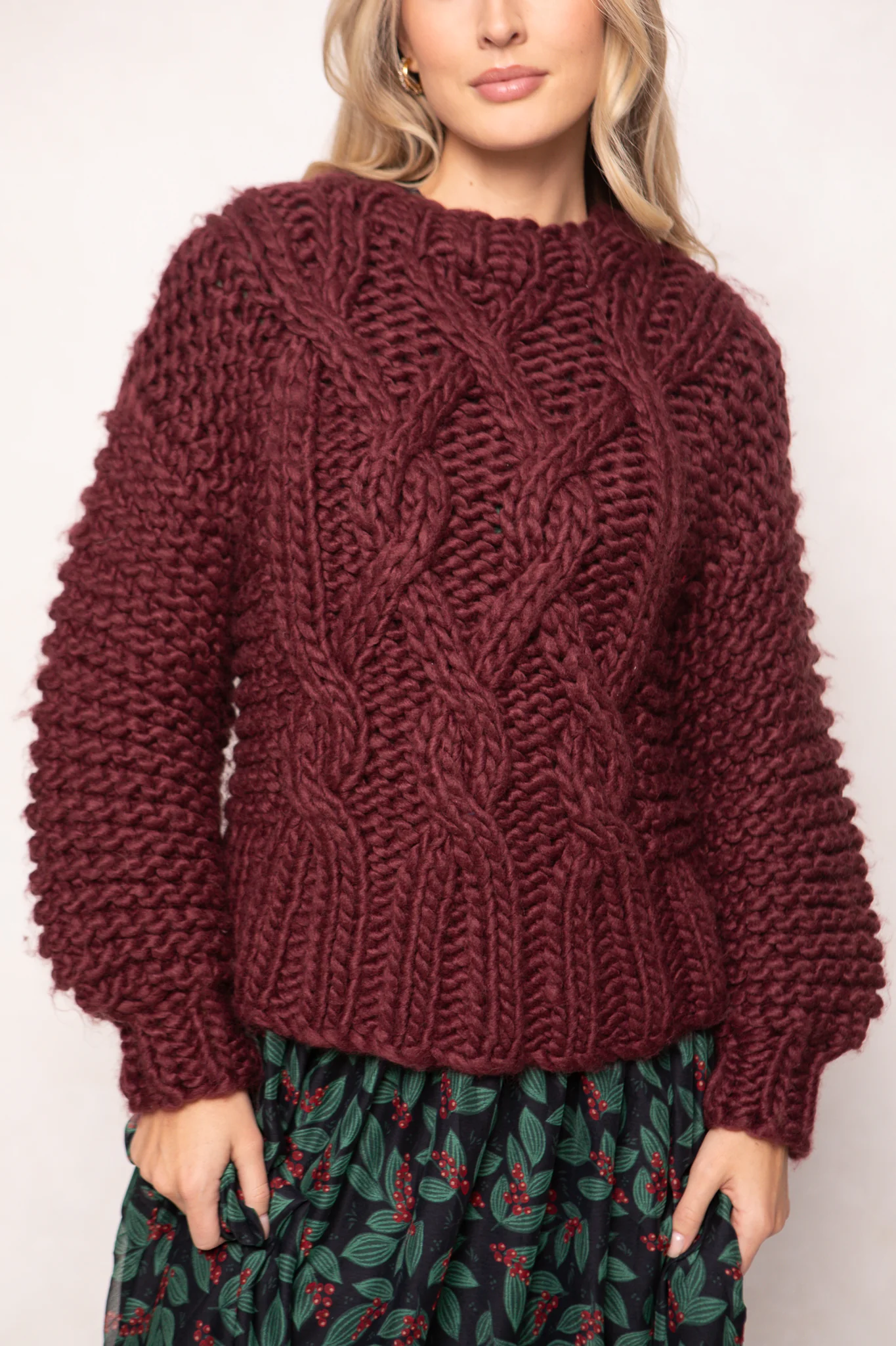 Erica Sweater in Raisin - Image 5