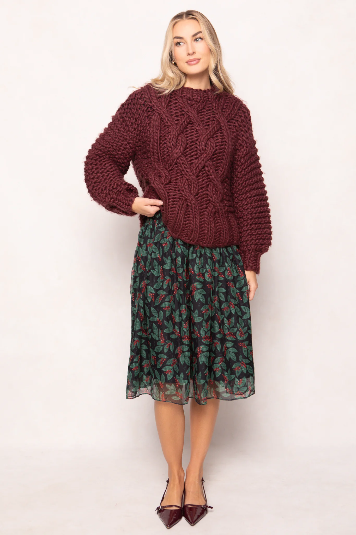 Erica Sweater in Raisin - Image 7