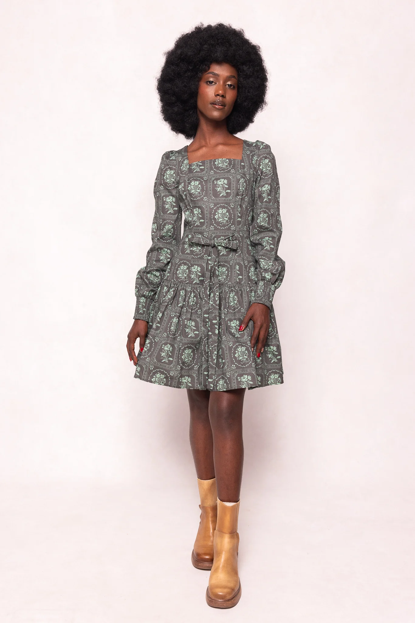 Finn Dress in Garden Tile - Image 3