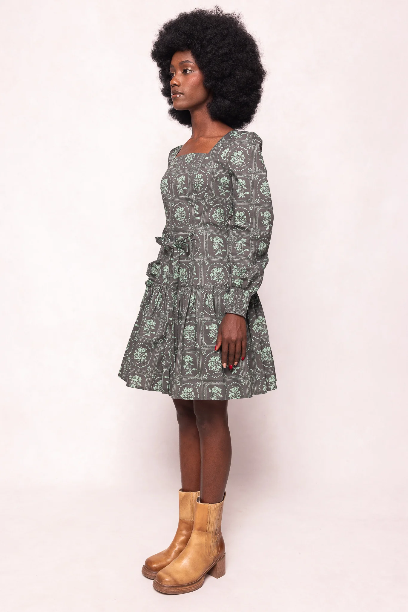 Finn Dress in Garden Tile - Image 4