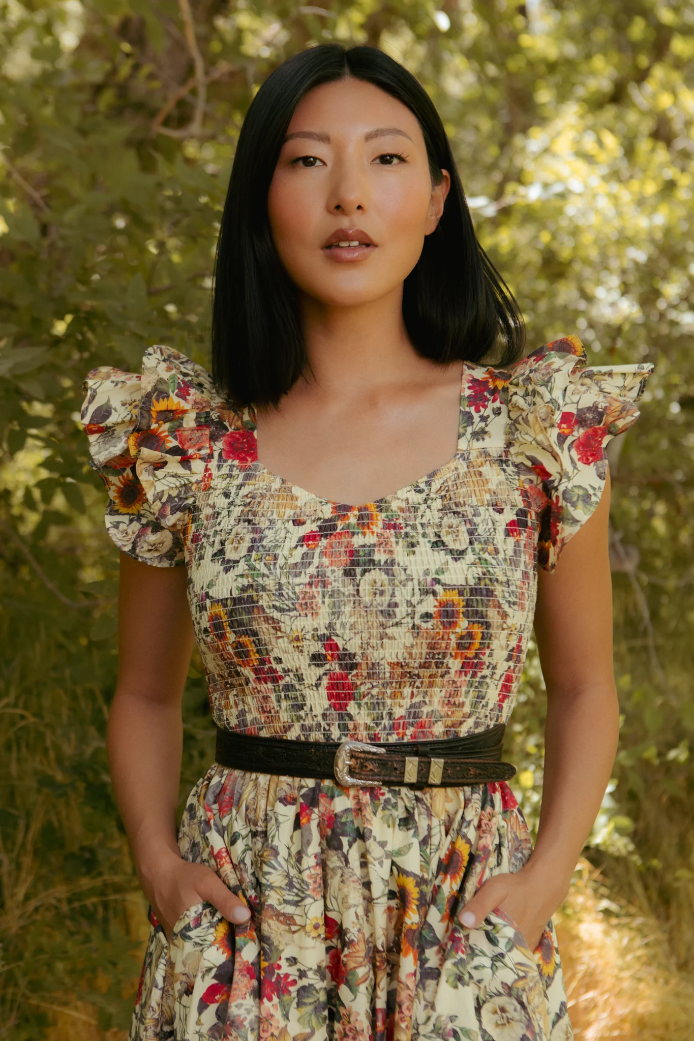 Hattie Dress in Rose Vine - Image 4