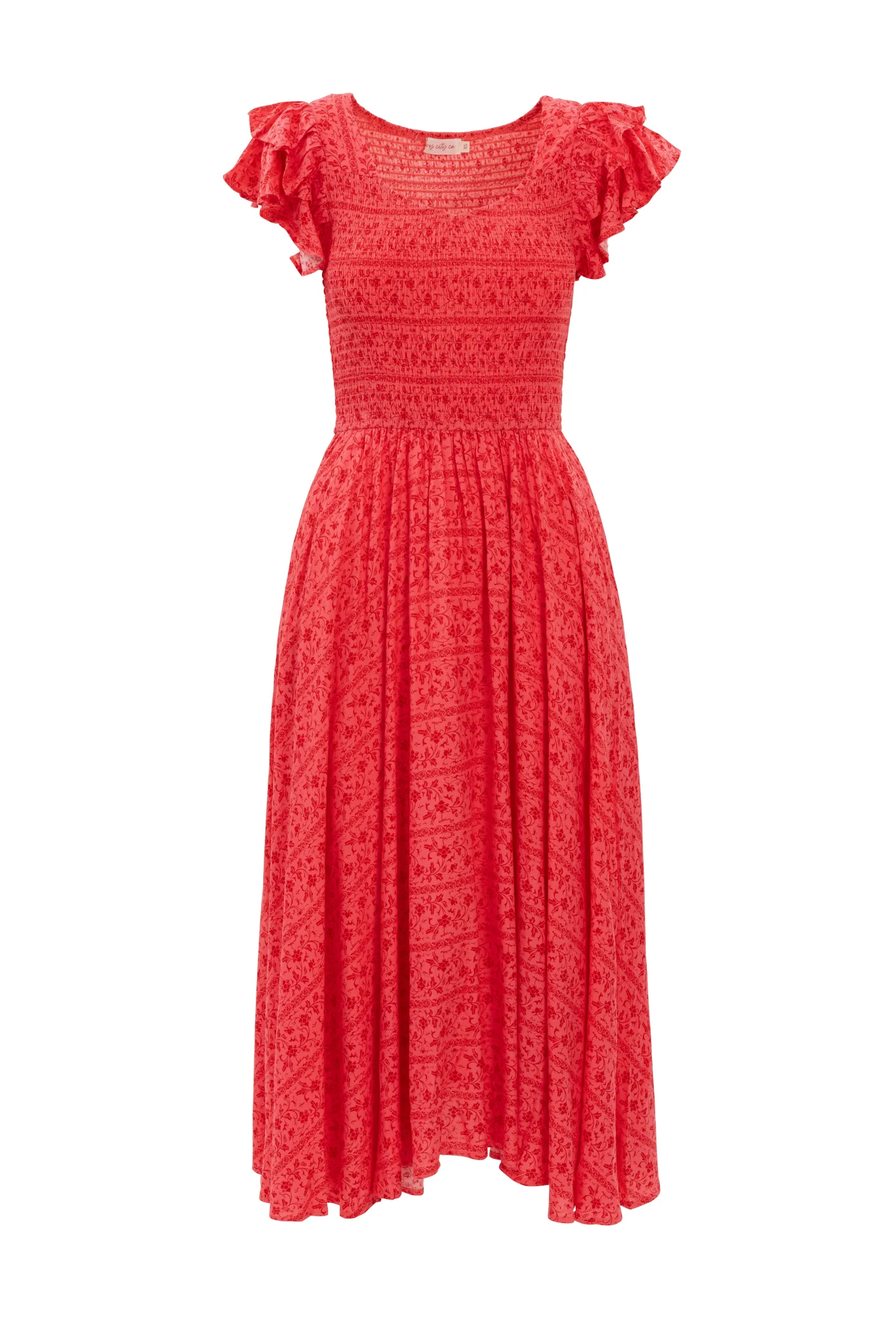 Hattie Dress in Crimson Pink - Image 7