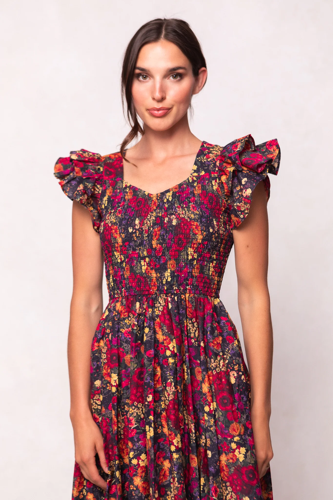 Hattie Dress in Night Garden - Image 5