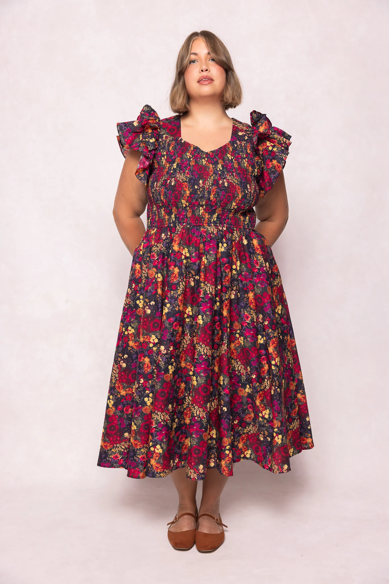 Hattie Dress in Night Garden - Image 6