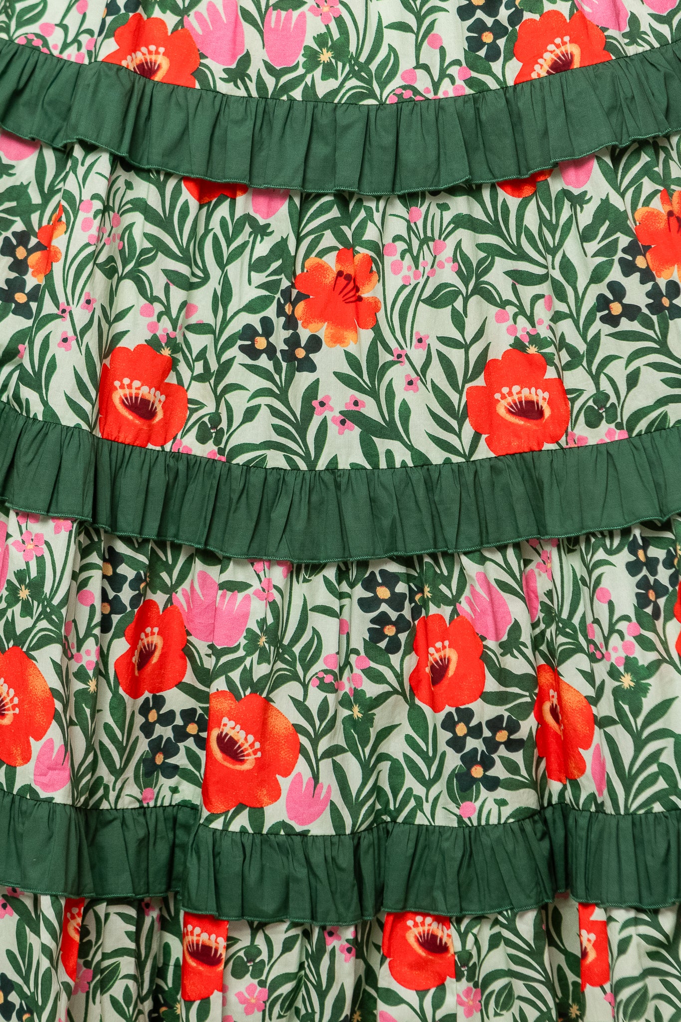 Juno Dress in Green Floral - Image 3