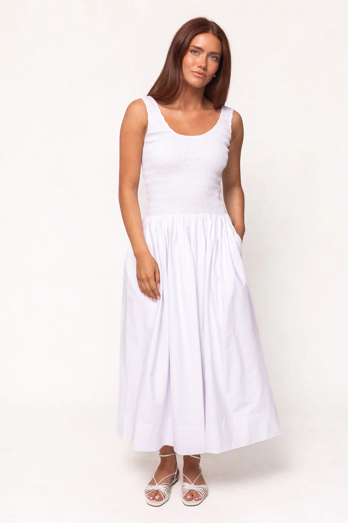 Marlow Dress in White - Image 5