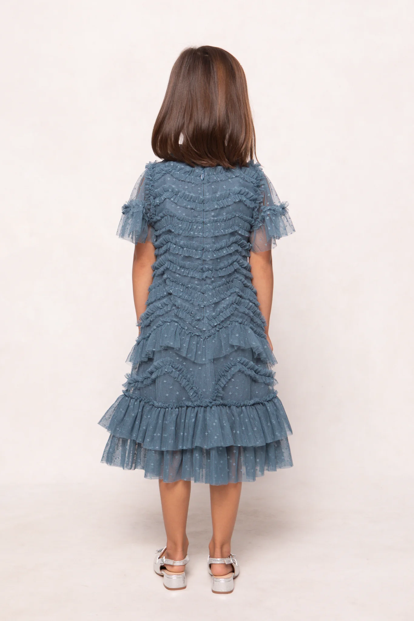 Mini Adriana Dress in Blue - Image 4