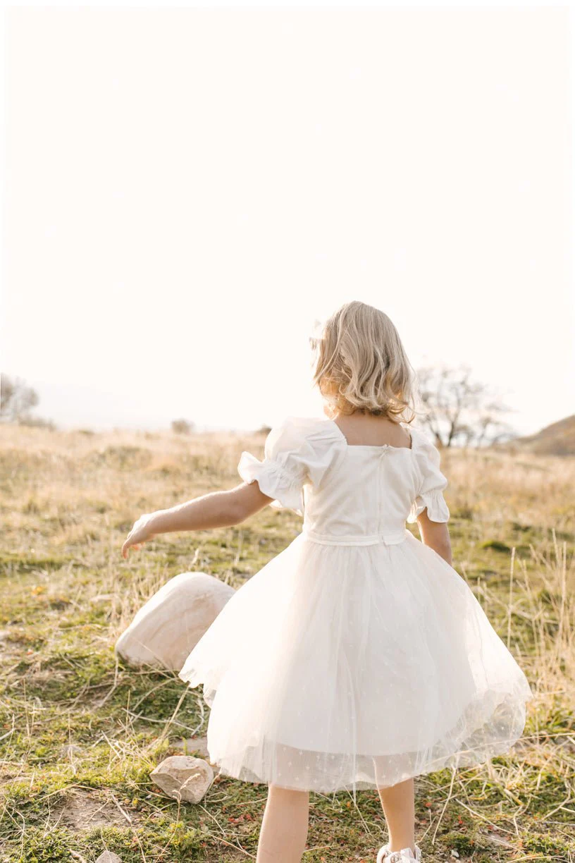 Mini Ballerina Dress in White - Image 4