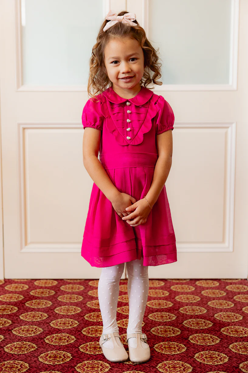 Mini Cassian Dress in Hot Pink - Image 5