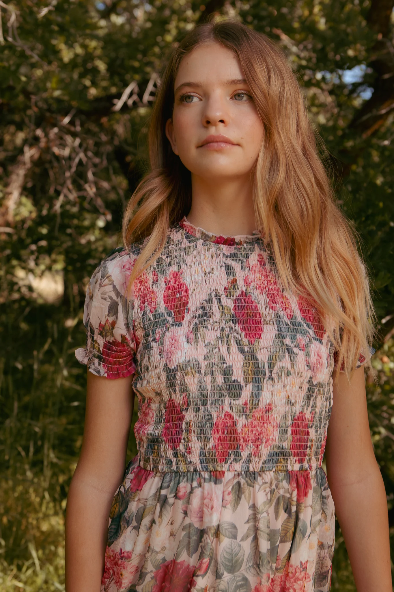 Mini Cordelia Dress in Pink Bloom - Image 4