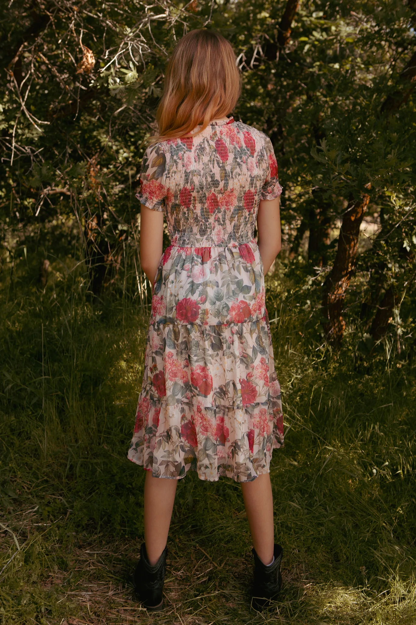 Mini Cordelia Dress in Pink Bloom - Image 5