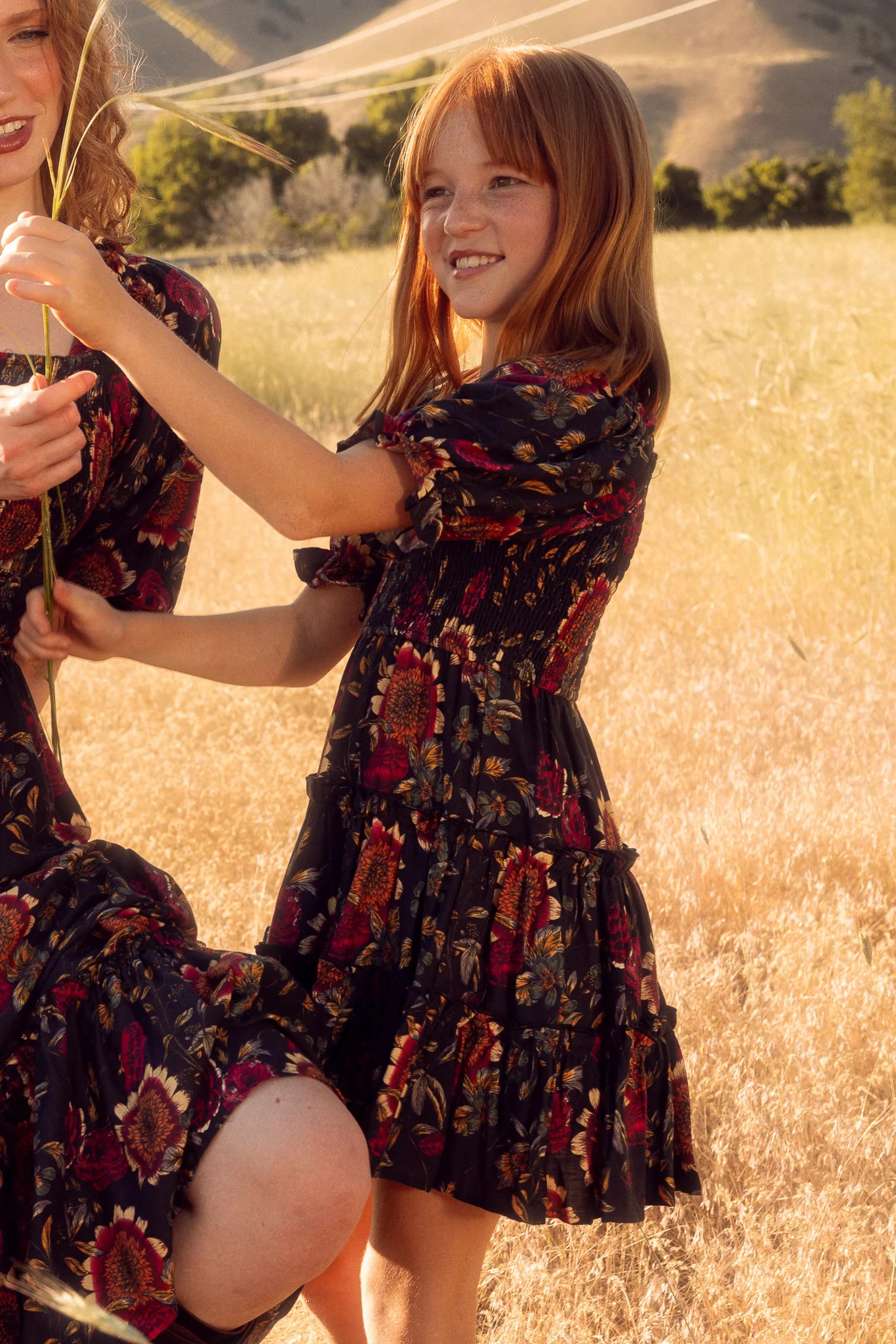 Mini Madeline Dress in Moody Sunflower - Image 3
