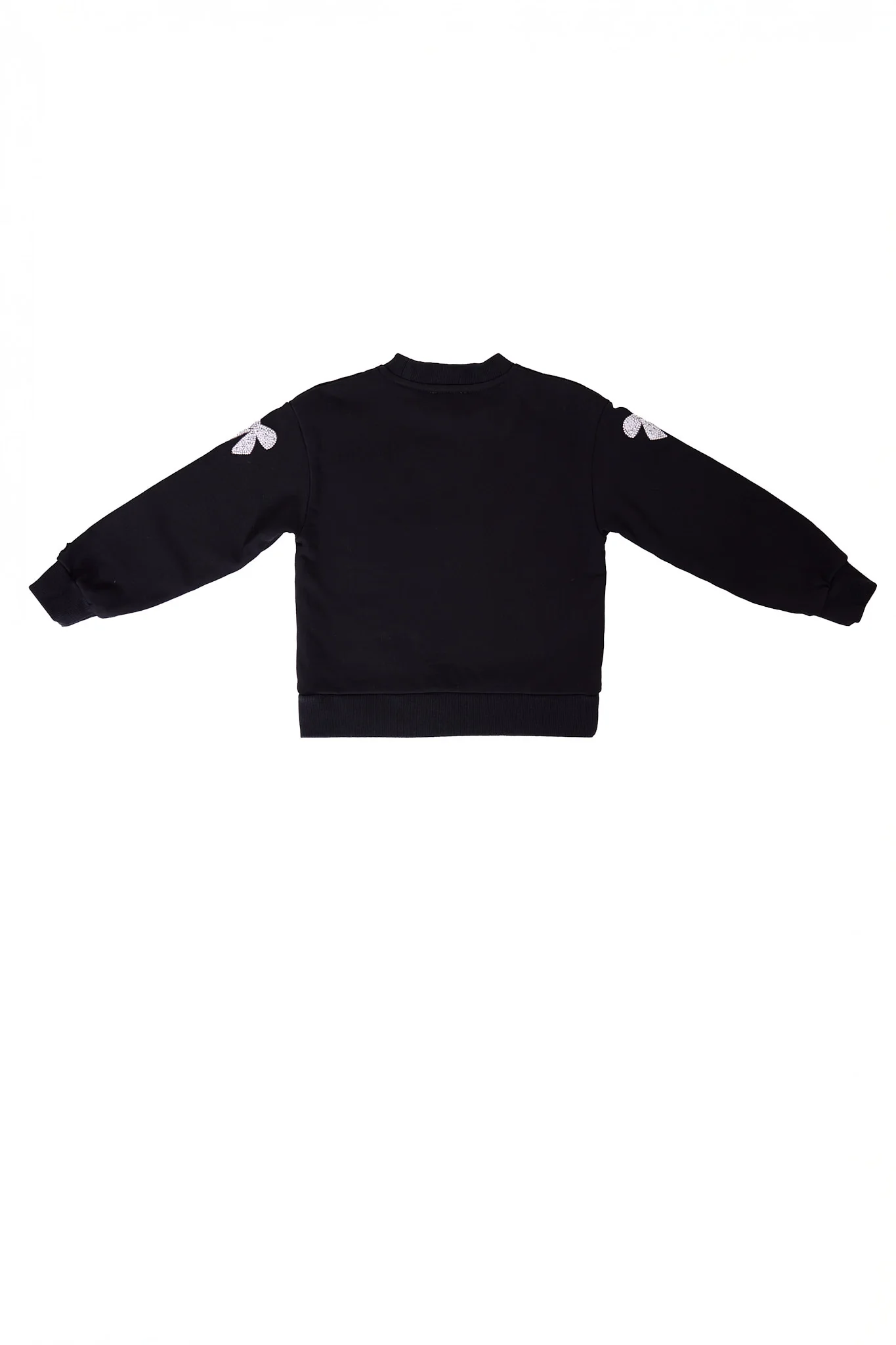 Mini Micah Crew Neck Sweatshirt in Black & Bows - Image 8