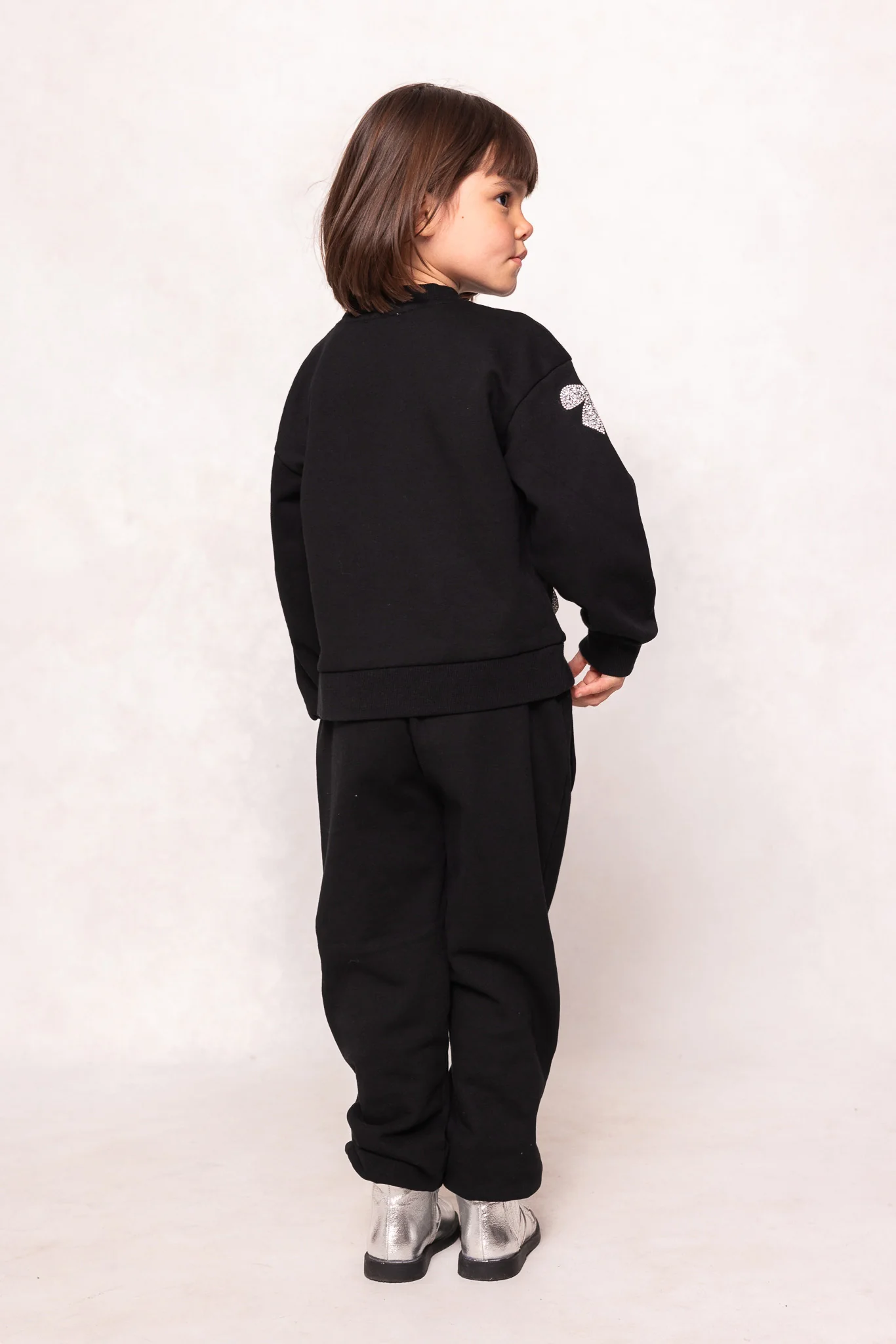 Mini Micah Jogger Sweatpants in Black - Image 3
