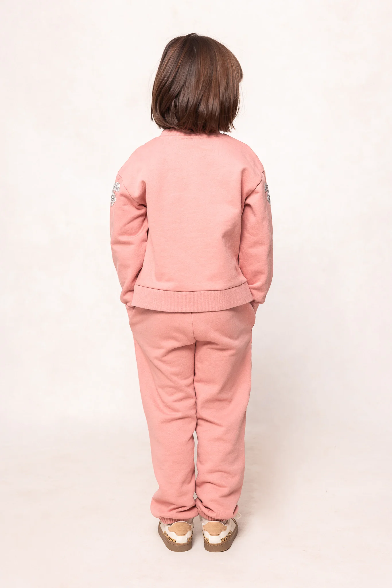 Mini Micah Jogger Sweatpants in Pink - Image 3