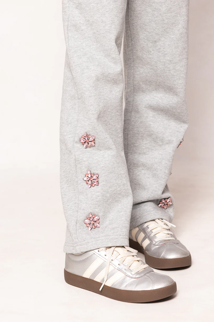 Mini Skylar Sweatpants in Heather Gray - Image 3
