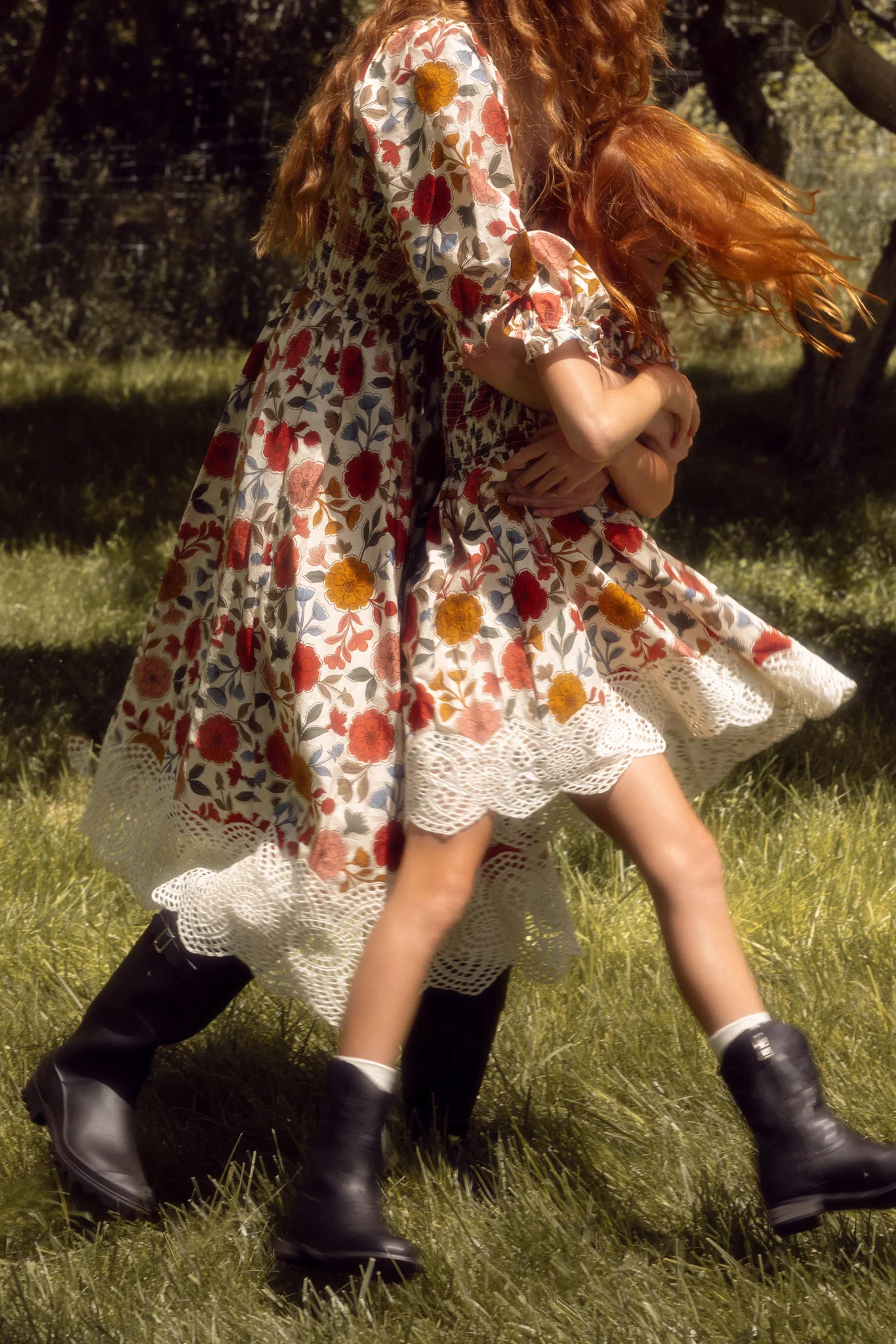 Mini Teagan Dress in Sepia Flower - Image 6