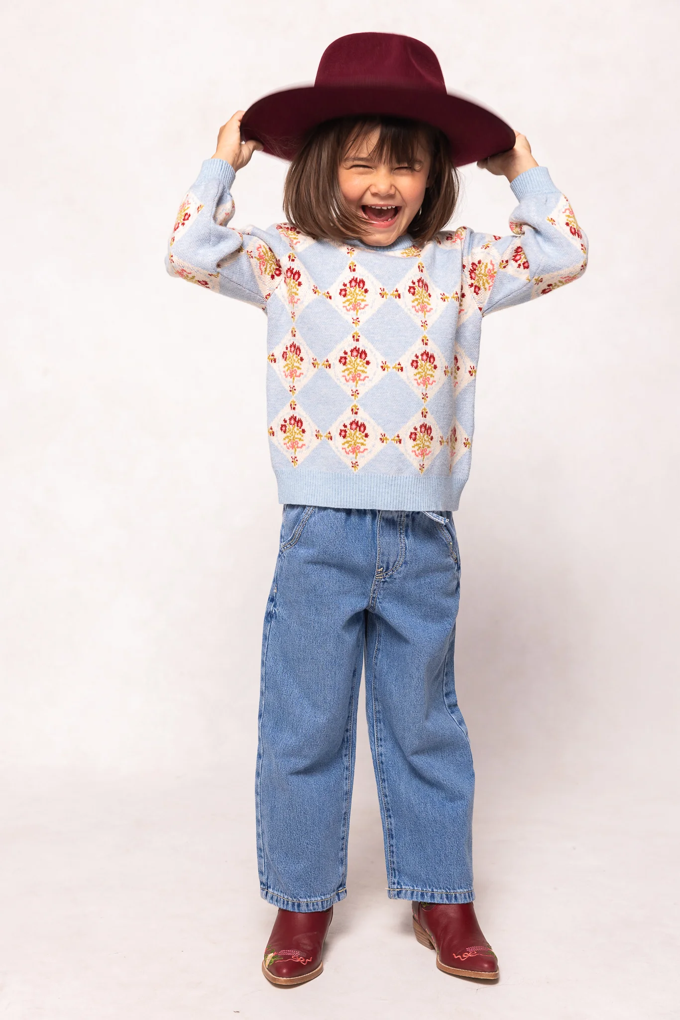 Mini Vivienne Sweater in Mosaic Bloom - Image 3