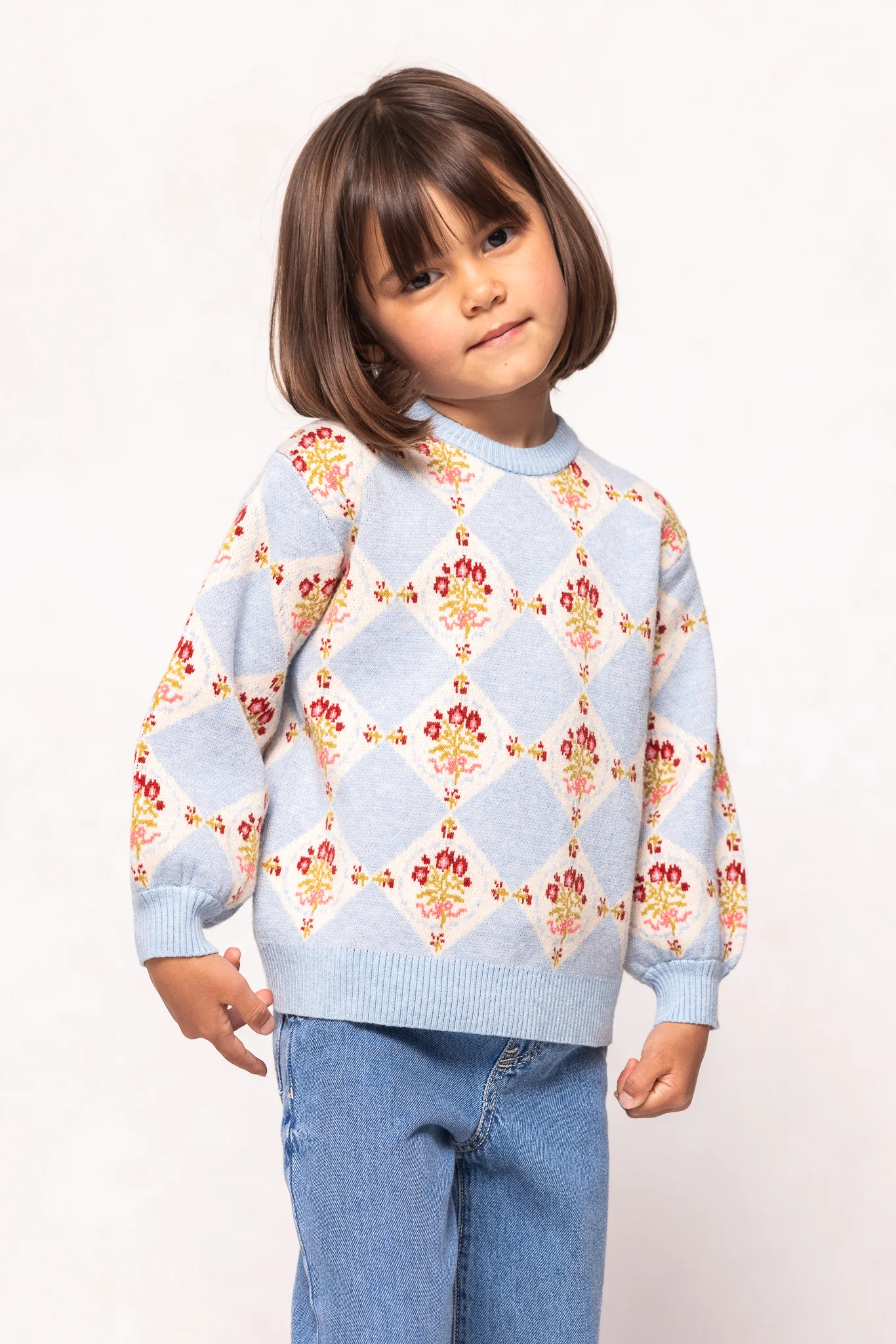 Mini Vivienne Sweater in Mosaic Bloom - Image 4