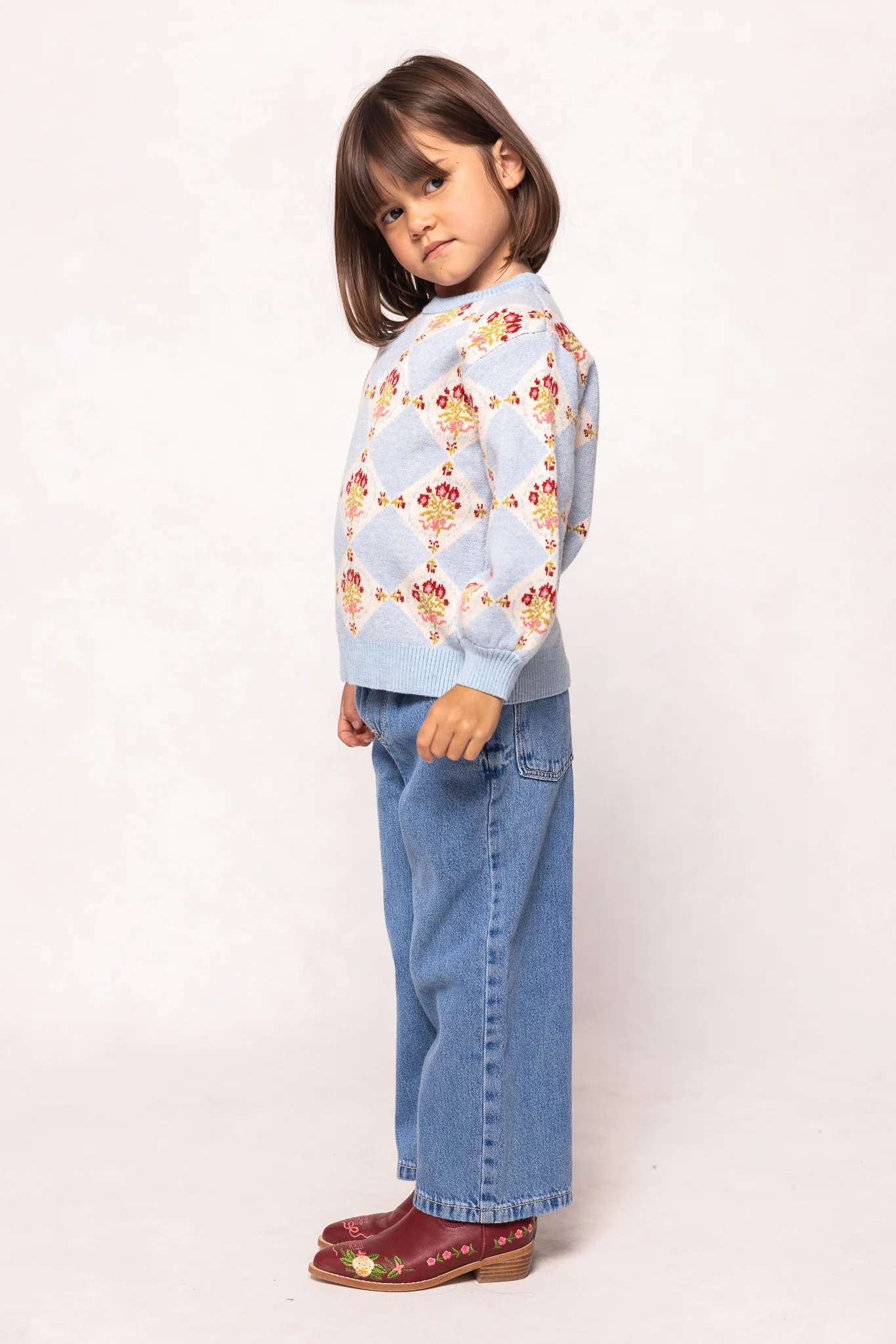 Mini Vivienne Sweater in Mosaic Bloom - Image 5