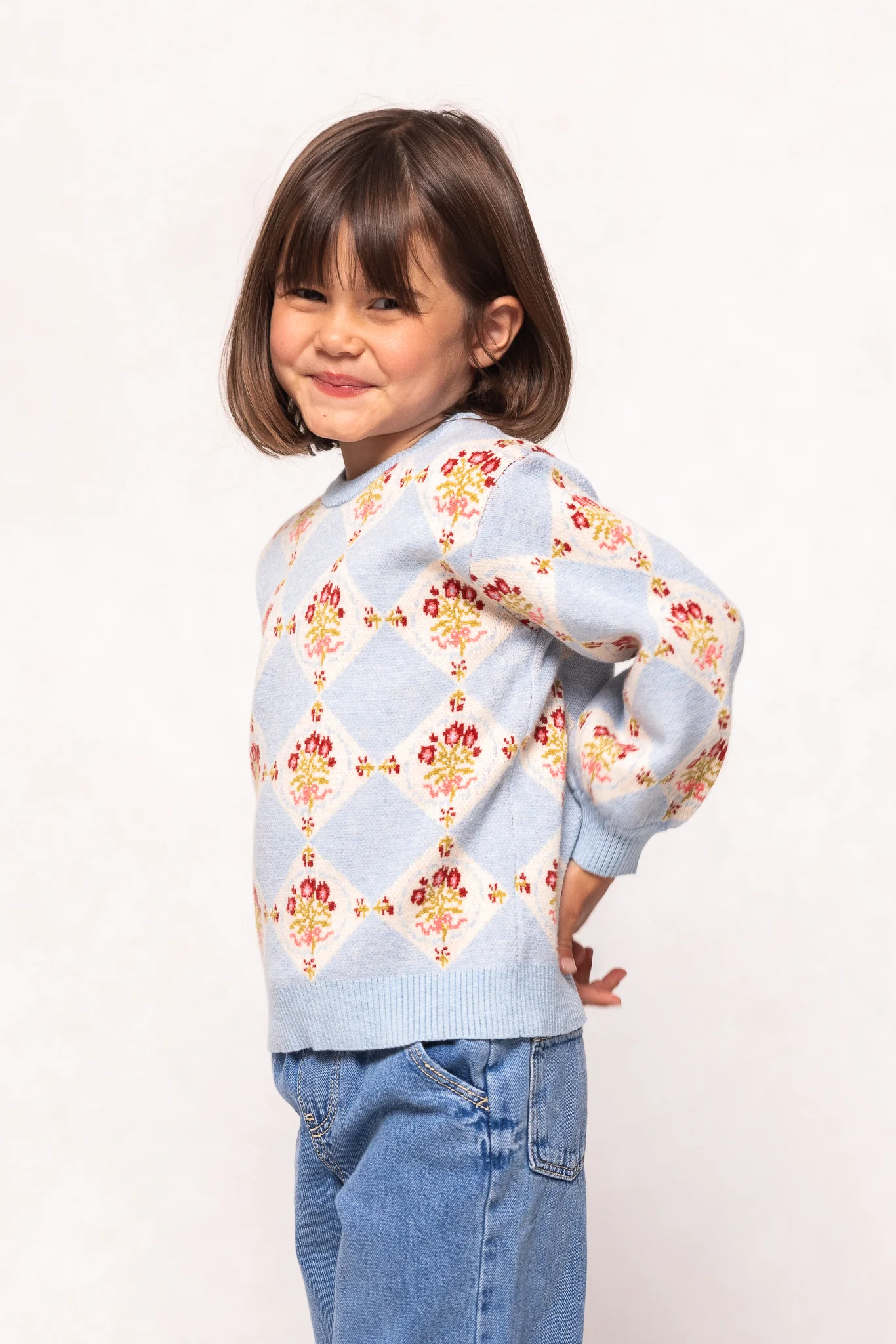 Mini Vivienne Sweater in Mosaic Bloom - Image 6