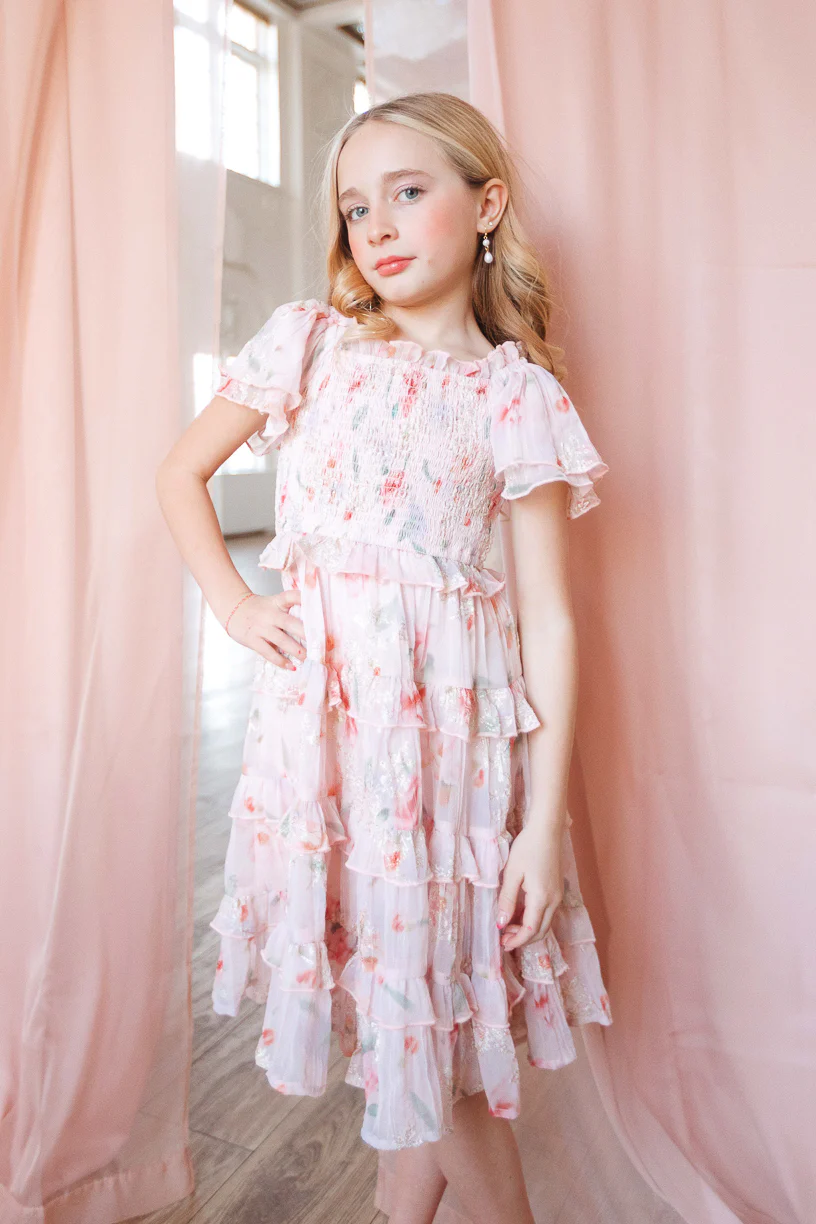 Mini Winnie Dress in Pink Floral - Image 3