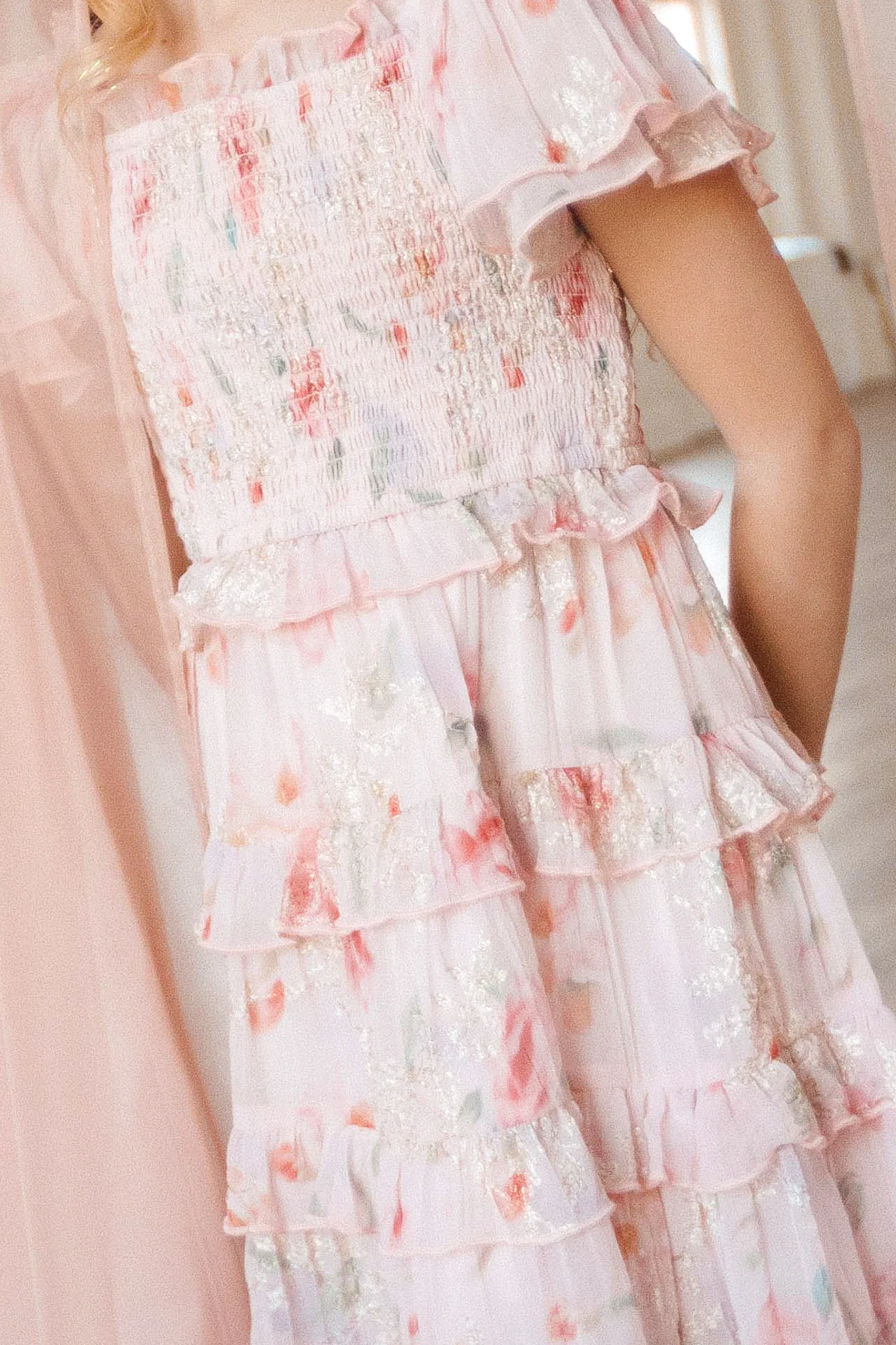 Mini Winnie Dress in Pink Floral - Image 4