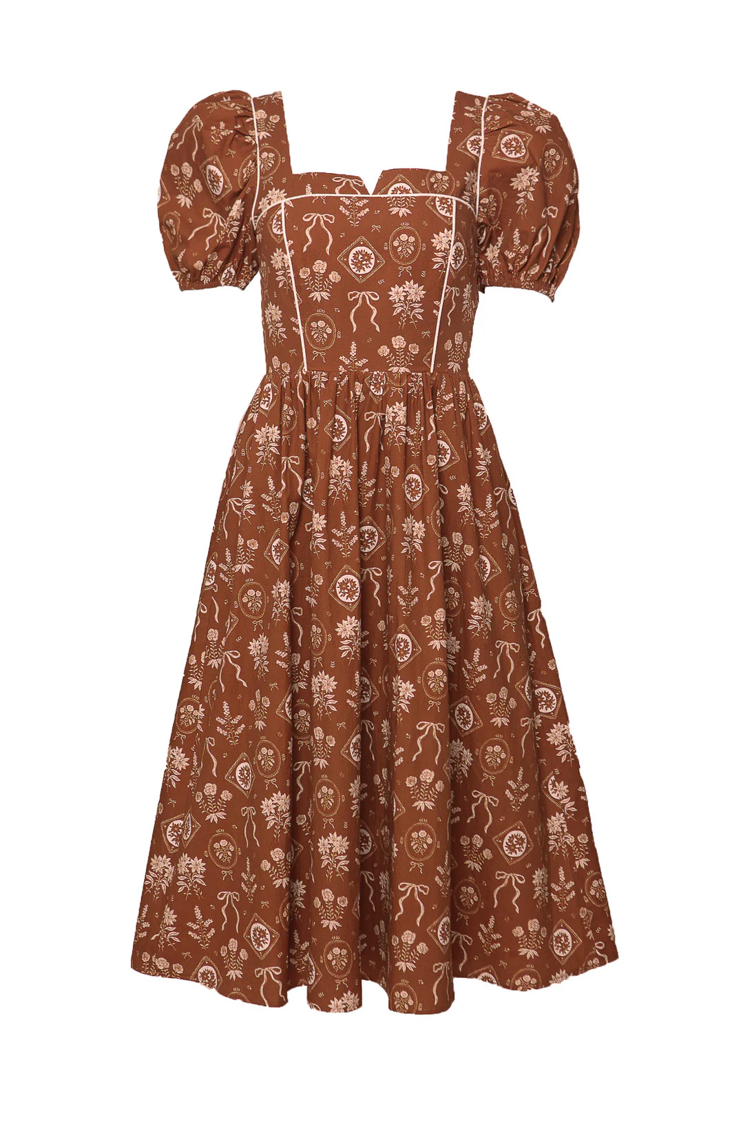 Nash Dress in Sepia Bows - Image 5