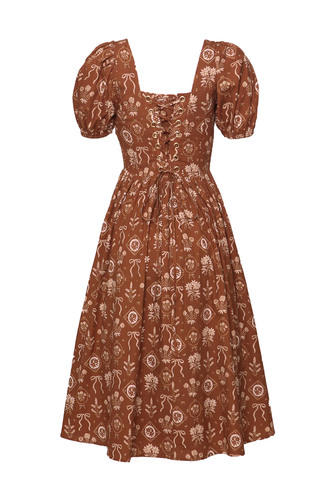 Nash Dress in Sepia Bows - Image 6