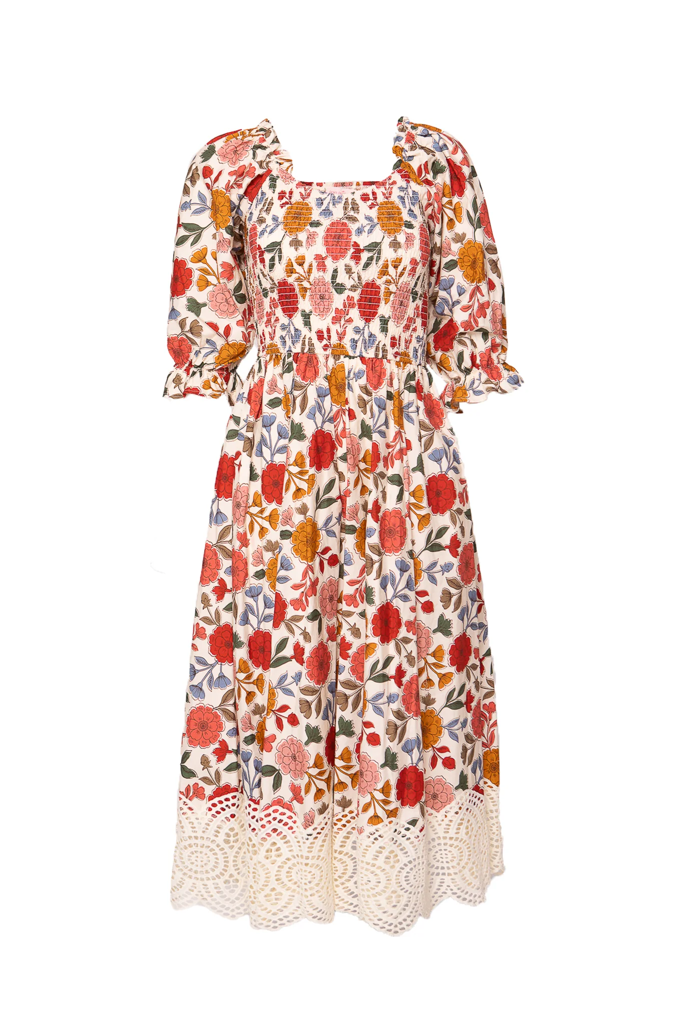 Teagan Dress in Sepia Flower - Image 7